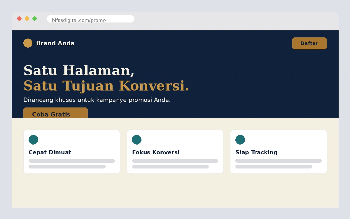 Contoh Landing Page Pro